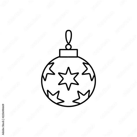 White Christmas Ornament Vector