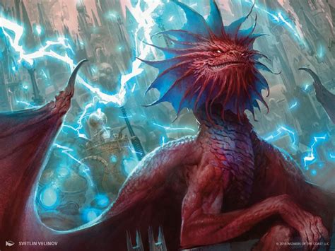 Niv Mizzet Parun Guilds Of Ravnica MtG Art Mtg Art Fantasy