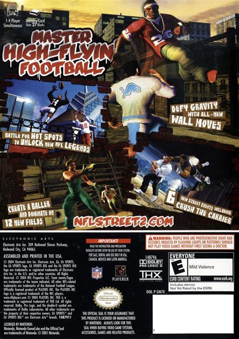 Nfl Street 2 Boxarts For Nintendo Gamecube The Video Games Museum