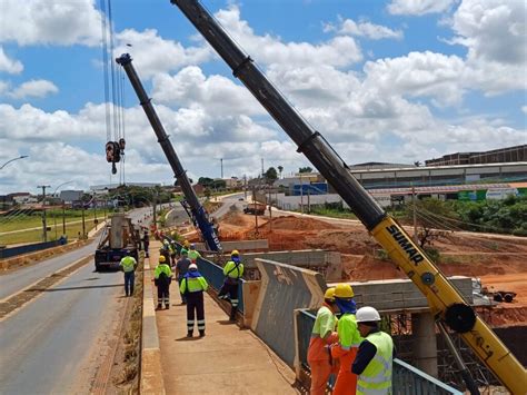 Come A I Amento Das Vigas De Concreto No Viaduto Paulo Natal