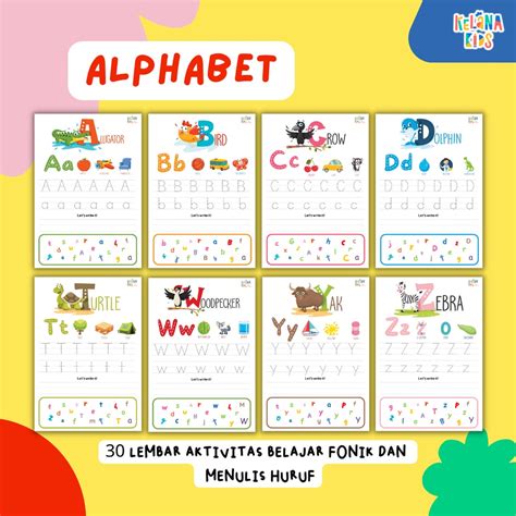 Jual Buku Printable Worksheet Bahasa Inggris Lembar Kerja Calistung