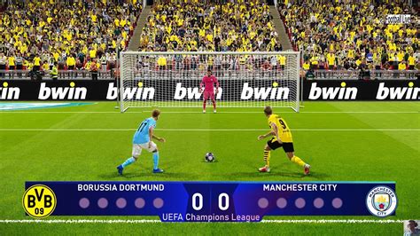 Pes 2021 Borussia Dortmund Vs Manchester City Penalty Shootout Uefa Champions League