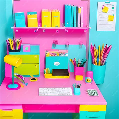 Premium AI Image | Colorful Workspaces and Creative Cubicles Exploring