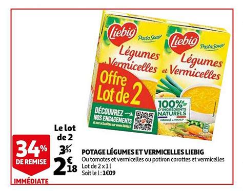 Promo Potage L Gumes Et Vermicelles Liebig Chez Auchan Icatalogue Fr