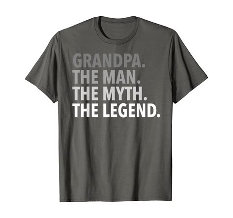 Mens Grandpa The Man The Myth The Legend T Shirt Dad Papa Unisex Tshirt