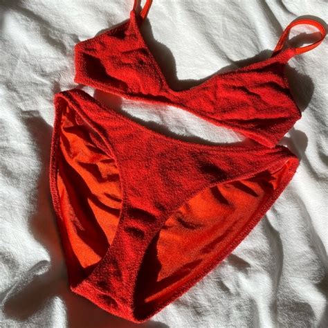 Triangl Swimwear Swim Triangl Swimwear Maia Red Bikini Poshmark