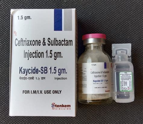 Pcd Pharma Ceftriaxone Sulbactam Gm Injection At Rs Vial In Karnal