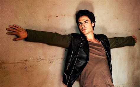 The Series The Vampire Diaries Ian Somerhalder Jacket Actor 1080p Damon Guy Wall Hd