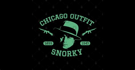 Al Capone Snorky Portrait Logo Chicago Outfit Al Capone Chicago