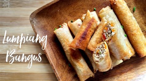 Lumpiang Bangus Recipe Milkfish Spring Rolls Youtube