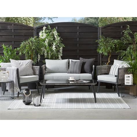 Sansibar Home Sitzer Lounge Set Schwartz Aus Rattan Wayfair De