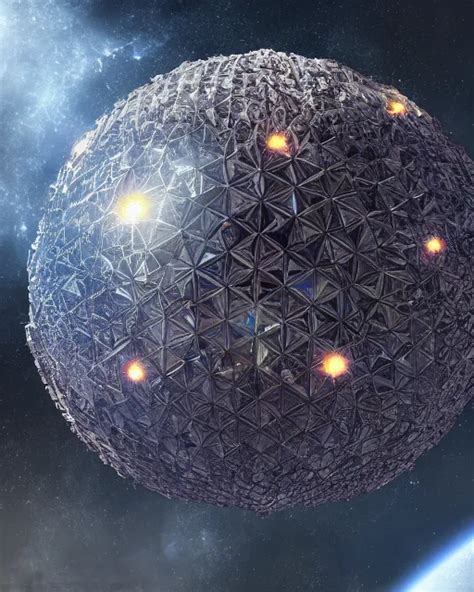 Photo Of A Dyson Sphere Scifi Complex Design Stable Diffusion