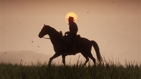 Red Dead Redemption 2 Hd Wallpaper Sunset Rider