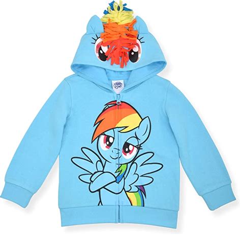 New My Little Pony Rainbow Dash Zip Up Hoodie Available Now My