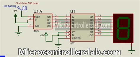 CD4511 BCD 7 Segment Driver Pinout Examples Datasheet Applications