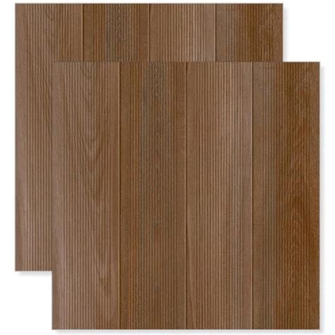 Piso Cerâmico Esmaltado Borda Reta Deck Castano 74x74cm Savane