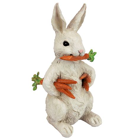 Design Toscano EU1054 Carotene The Rabbit with Carrots Easter Decor ...