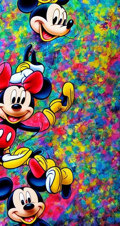 Mickey Mouse At A Rave Hyper Detailed Realistic Stable Diffusion