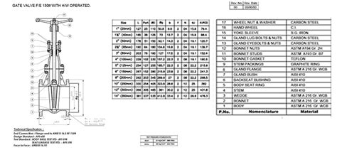 Gate Valve Dimensions Pdf - Design Talk