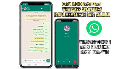 Cara Menonaktifkan Whatsapp Sementara Tanpa Mematikan Data Seluler