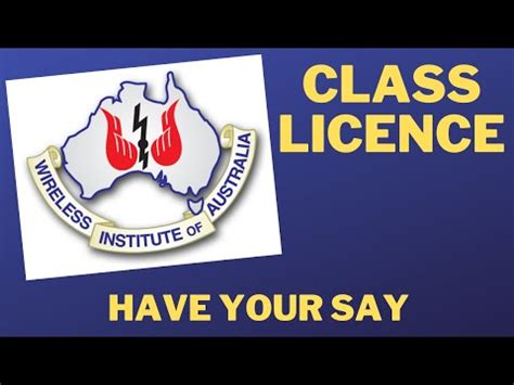 WIA Response To ACMA Class Licensing For VK Amateur Radio The