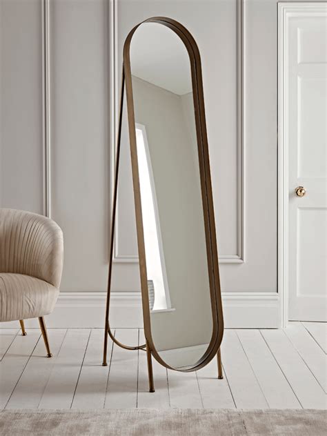 Brushed Gold Full Length Mirror Full Length Mirror Luxury Mirror