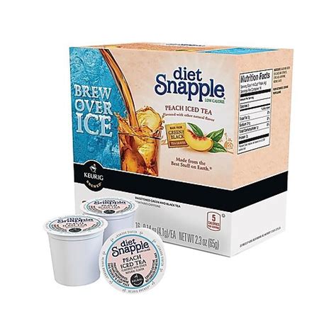 Snapple Diet Peach Iced Tea, Keurig K-Cup Pods, 22/Box (6622) at Staples