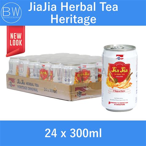 JJ Jia Jia Herbal Tea Jiajia Heritage Less Sugar Zero Sugar 24 X