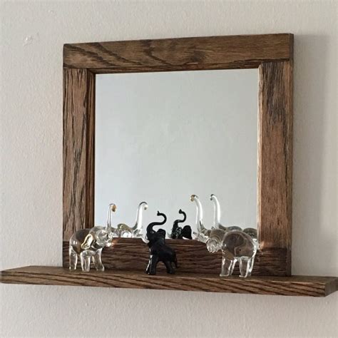 10 Off Handmade Rustic Wood Mirror Shelf