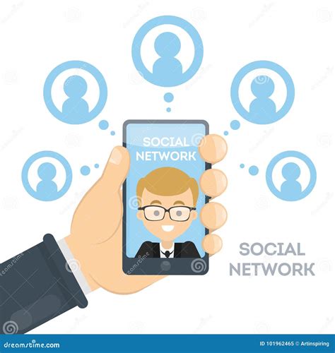 Social Networks Concept Stock Vector Illustration Of Infographic