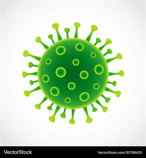 Coronavirus Covid19 19 Green Royalty Free Vector Image