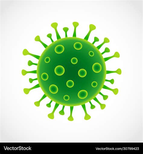 Coronavirus Covid Green Royalty Free Vector Image