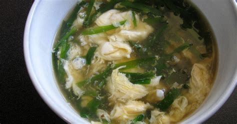 Garlic Chives Egg Soup Recipe By Hiroko Liston Cookpad