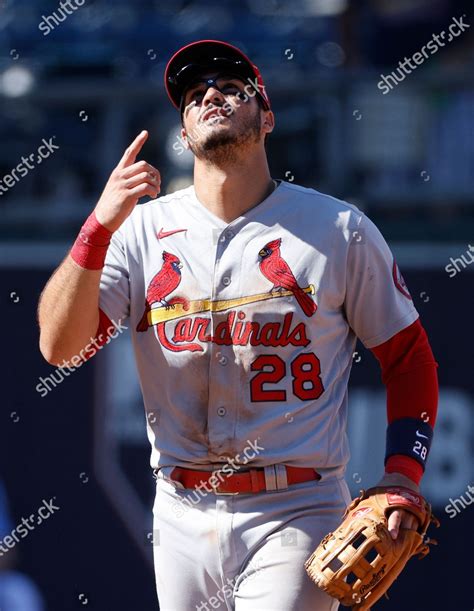 St Louis Cardinals Nolan Arenado Reacts Editorial Stock Photo Stock