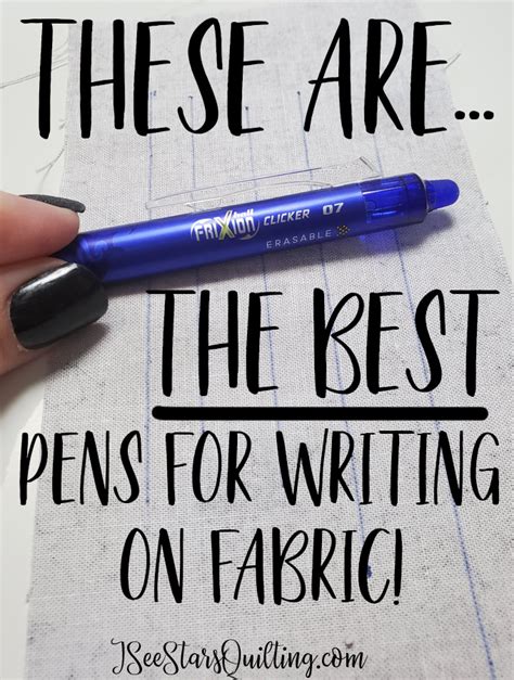 The BEST Fabric Marking Pens – ISeeStarsQuilting