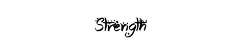 Details Of Strength Font