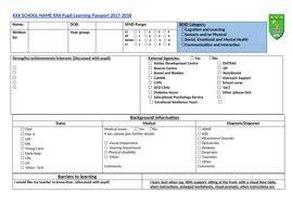 Special educational needs SEND IEP template/Pupil Learning Passport ...