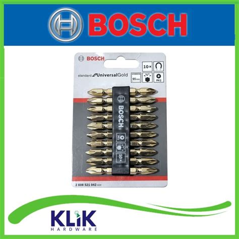 Bosch Mata Obeng Angin PH2 X 65 Mm Obeng Skrup Gypsum Double Bit