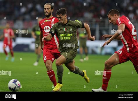 Brahim Diaz Of Ac Milan Scores A Goal During The Serie A