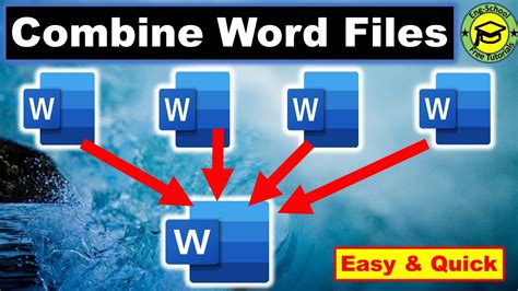 How To Merge Word Documents Combine Multiple Word Documents Into One