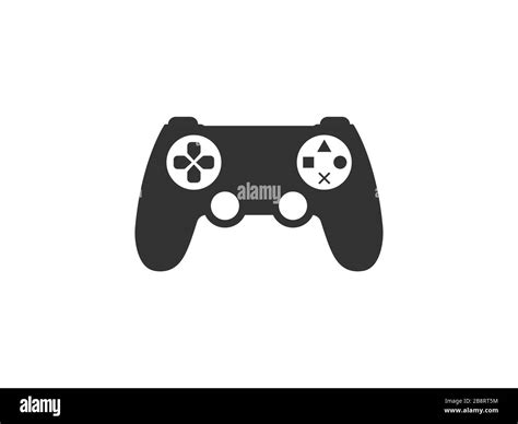 Controller Joystick Icon Vector Illustration Flat Design Stock