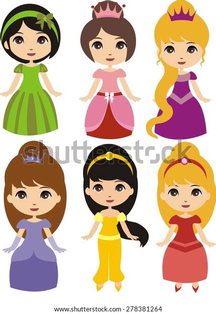 Beautiful Princesses Stock Vector Royalty Free 278381264 Shutterstock