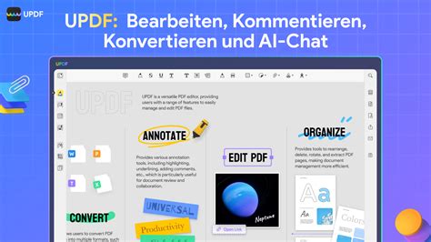 AI Integrierter PDF Editor Konverter Reader Usw UPDF