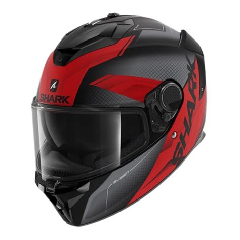 Casco Shark Spartan Gt Elgen Mat Black Anthracite Red Motos Cano Sport