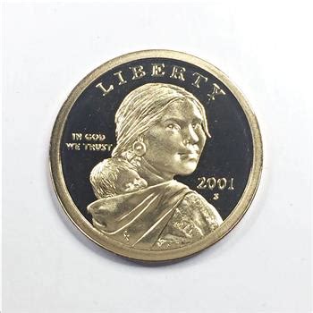 2001 S Proof Sacagawea Dollar W Deep Mirrors And Cameos Property Room