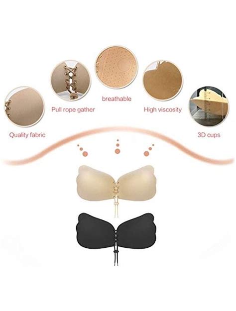 Buy Mitaloo Sticky Push Up Adhesive Invisible Backless Bra Magic Nipple Covers Strapless Bra