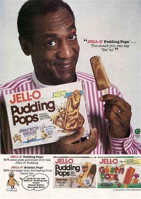 Jello Pudding Pops 1989 Ad W Bill Cosby Jello Pudding Pops Pudding Pop Fruit Pops