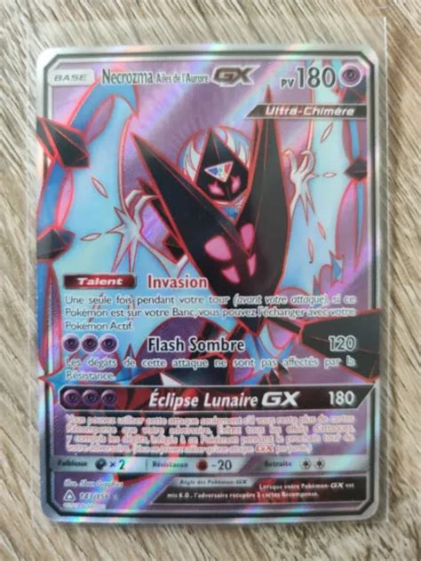 Carte Pok Mon Necrozma Ailes De L Aurore Gx Sl Ultra Prisme Fr