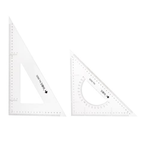 Uxcell Piece Triangle Ruler Square Set Cm And Degrees