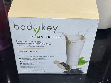 Nutrilite Bodykey Meal Replacement Milk Tea Flavour Health Nutrition